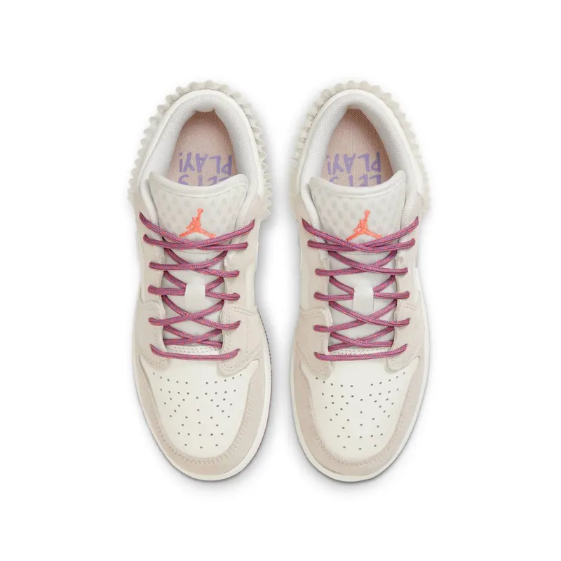 Jordan 1 Low SE GS “Sail Legend Light Brown Violet Dust Neutral Grey” (FQ8094-100)
