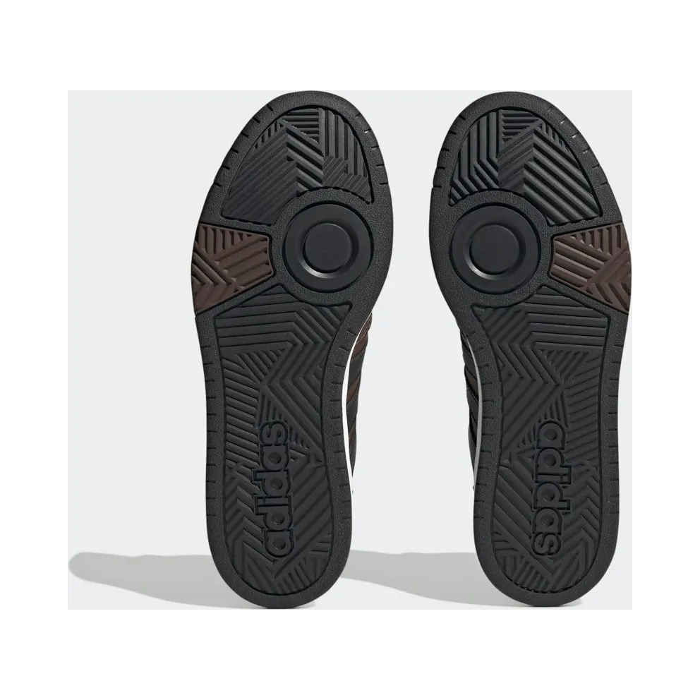 adidas Hoops 3.0 Mid Lifestyle Basketball Classic Winter Shoes Brown / Core Black / Gold Metallic (GZ6680)
