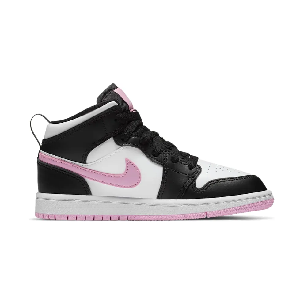 Jordan 1 Mid White Black Light Arctic Pink (PS) (640737 103)