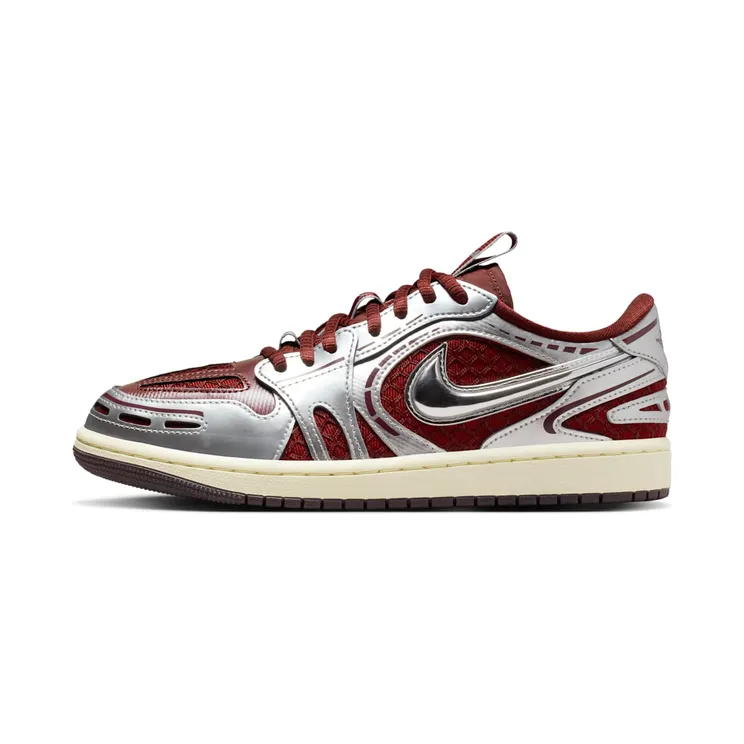 Jordan 1 Low Method of Make V3 “Dark Team Red / Metallic Silver / Coconut Milk” (HQ2186-600)