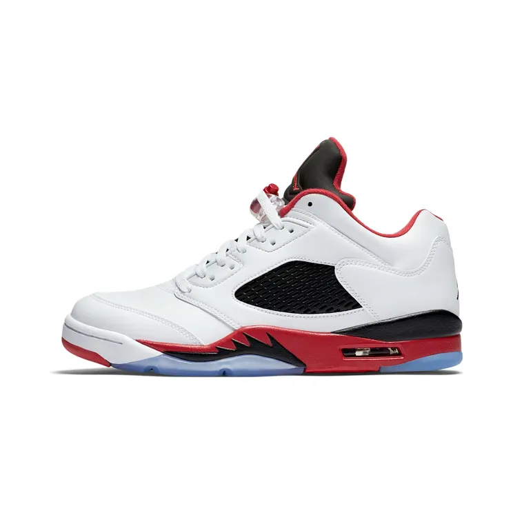 Air Jordan 5 Retro Low “White / Black / Fire Red” (819171-101)