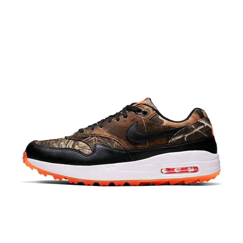 Nike Air Max 1 Golf Realtree Camo Baroque Brown/Total Orange-Summit White-Black (BQ4804-210)