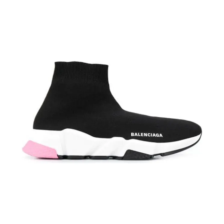 Balenciaga Speed Trainers Mid Black Light Pink (W)