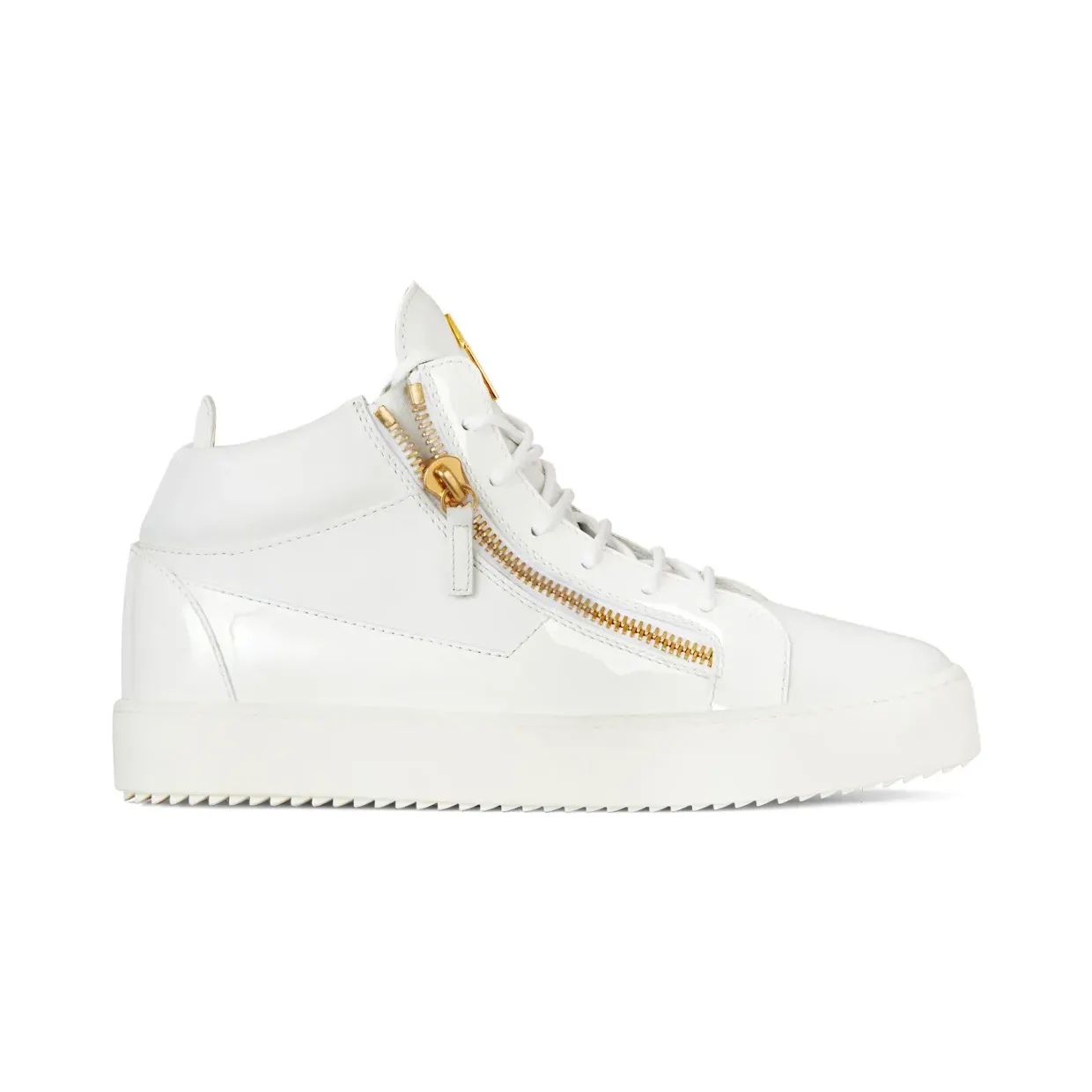 Giuseppe Zanotti Kriss leren mid-top “White” (RU00011004)
