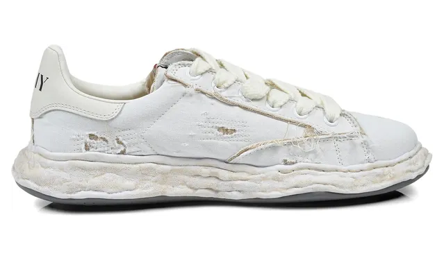 Maison Mihara Yasuhiro Charles OG Sole Ripped-canvas “White” (A16FW716) (4)
