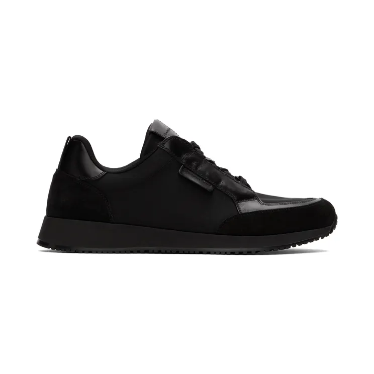 Gianvito Rossi Black Suede Powell Low-Top Sneakers (S25203-M1BFT-SCD)