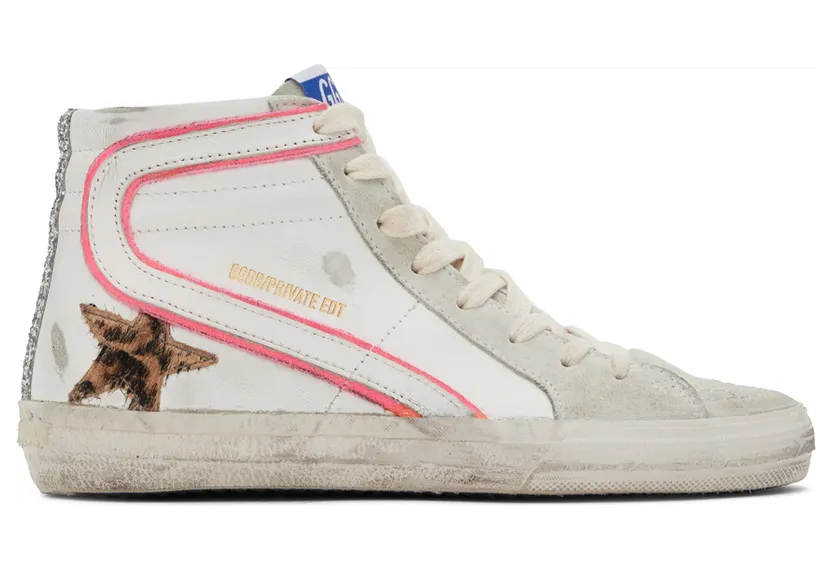 Golden Goose SSENSE Exclusive White & Gray Slide Sneakers (GWF00115.F003605.11290)