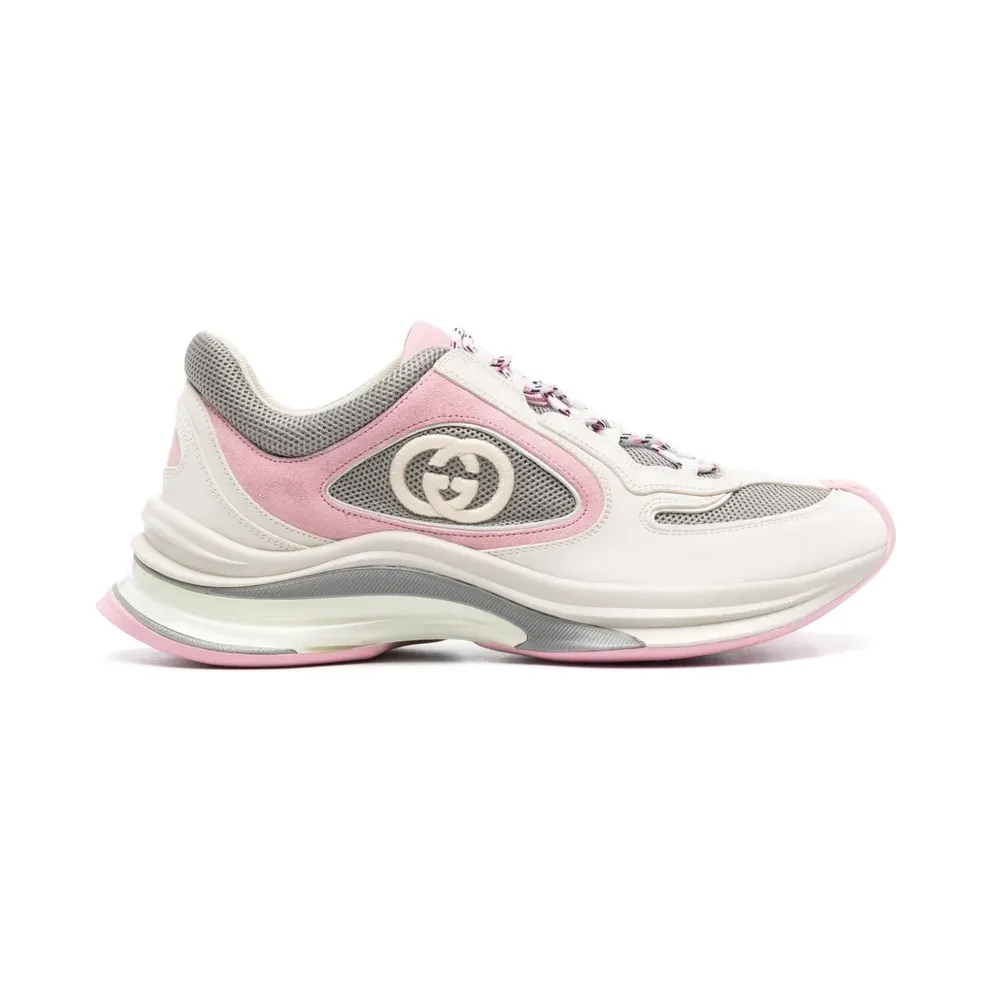 Gucci Run Sneakers mit Einsätzen – Weiß (746939AACSK)