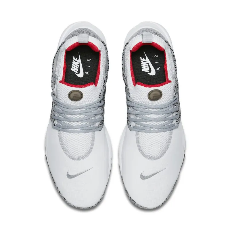 Nike Air Presto Safari Pure Platinum White/University Red-Pure Platinum-Black (886043-100)