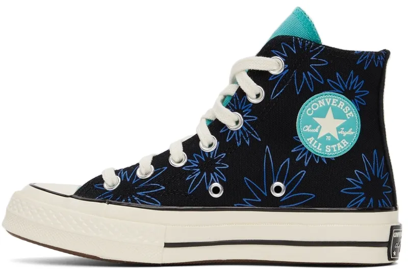 Converse Chuck 70 Zonnige Flowers Black/washed Teal/game Royal (172824C)