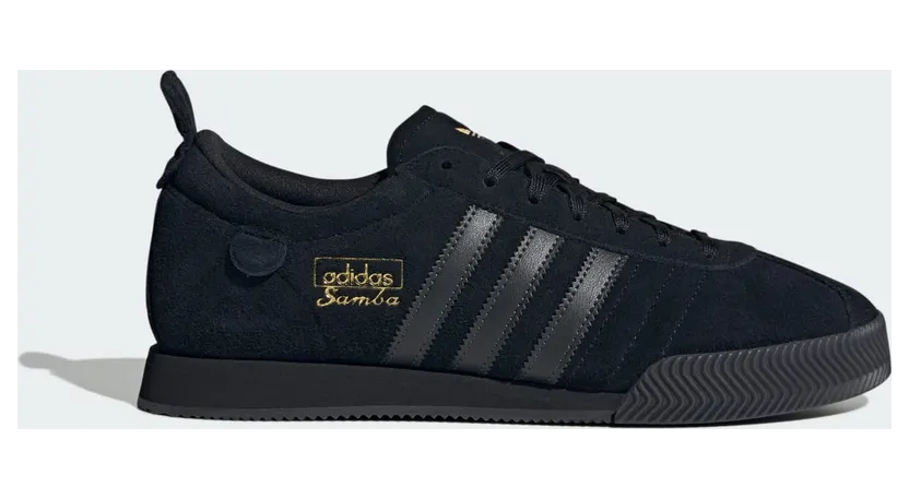 Adidas SAMBA 62 SUPER SHOES Core Black / Core Black / Gold Metallic (IH4378)