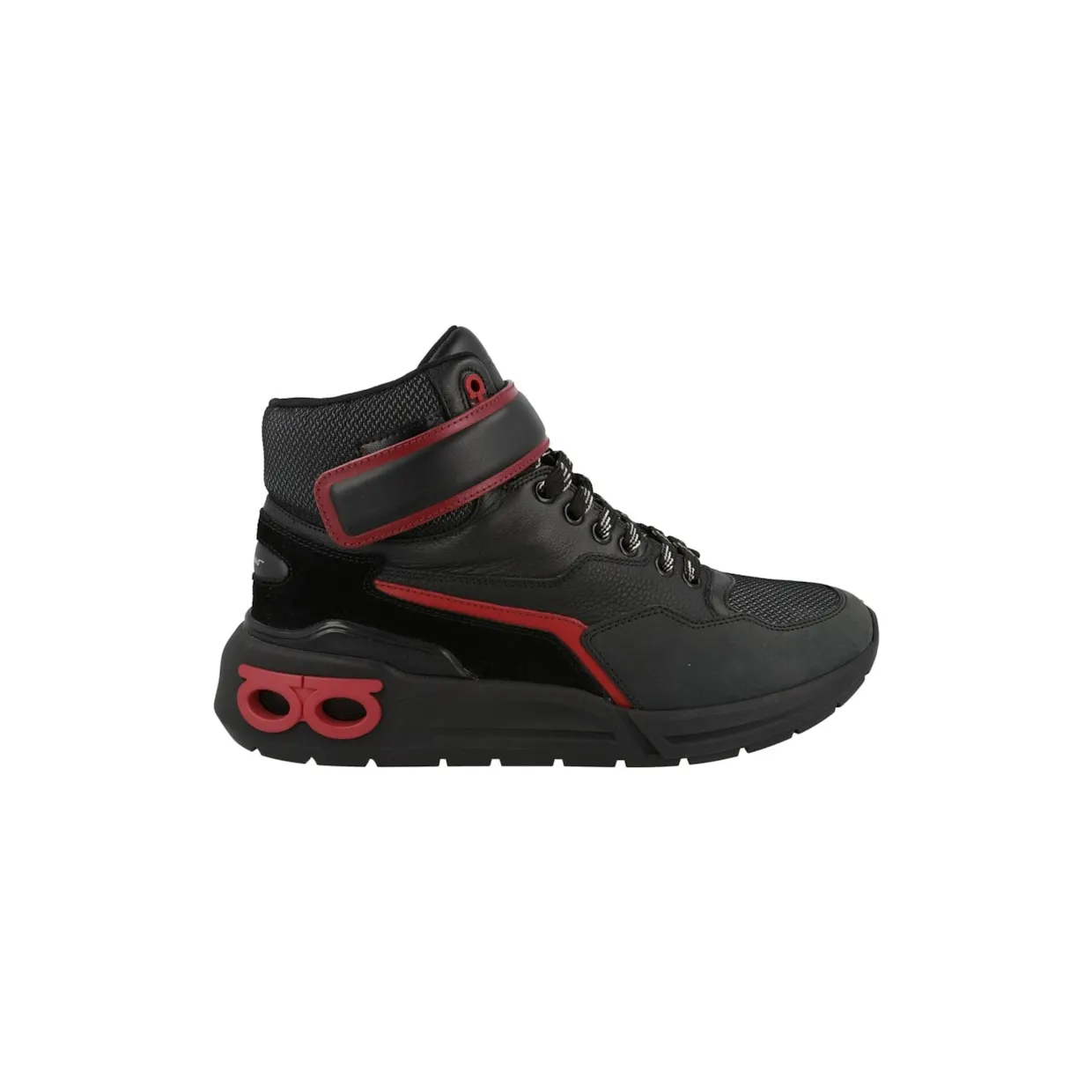 Ferragamo Cosma High-Top Sneakers Black (021186-758765)