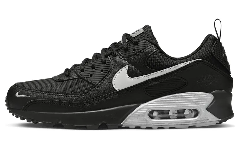 Nike Air Max 90 Black Metallic Silver Mini Swoosh “Black / Metallic Silver” (DX8969-001)