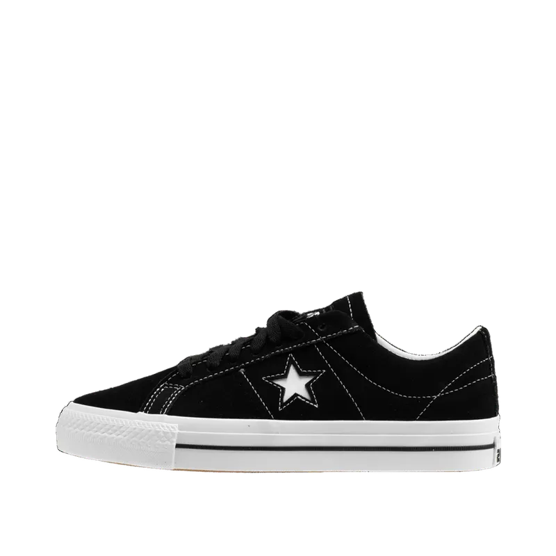 Converse CONS One Star Pro Suede Black/Black/White – “Black”