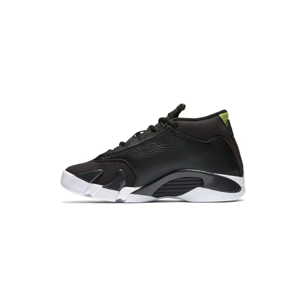 Jordan 14 Retro Indiglo 2016 (GS) Black/White-Indiglo (487524-005)