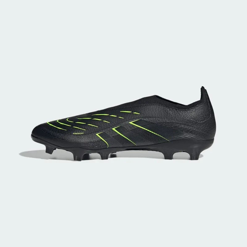 adidas Predator League Laceless FG/MG Core Black Carbon Lucid Lemon (JI1166)