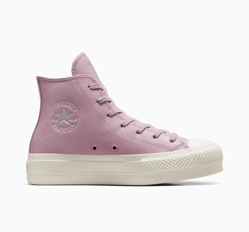 Converse Chuck Taylor All Star Lift Platform Leather Phantom Violet/egret/Silver