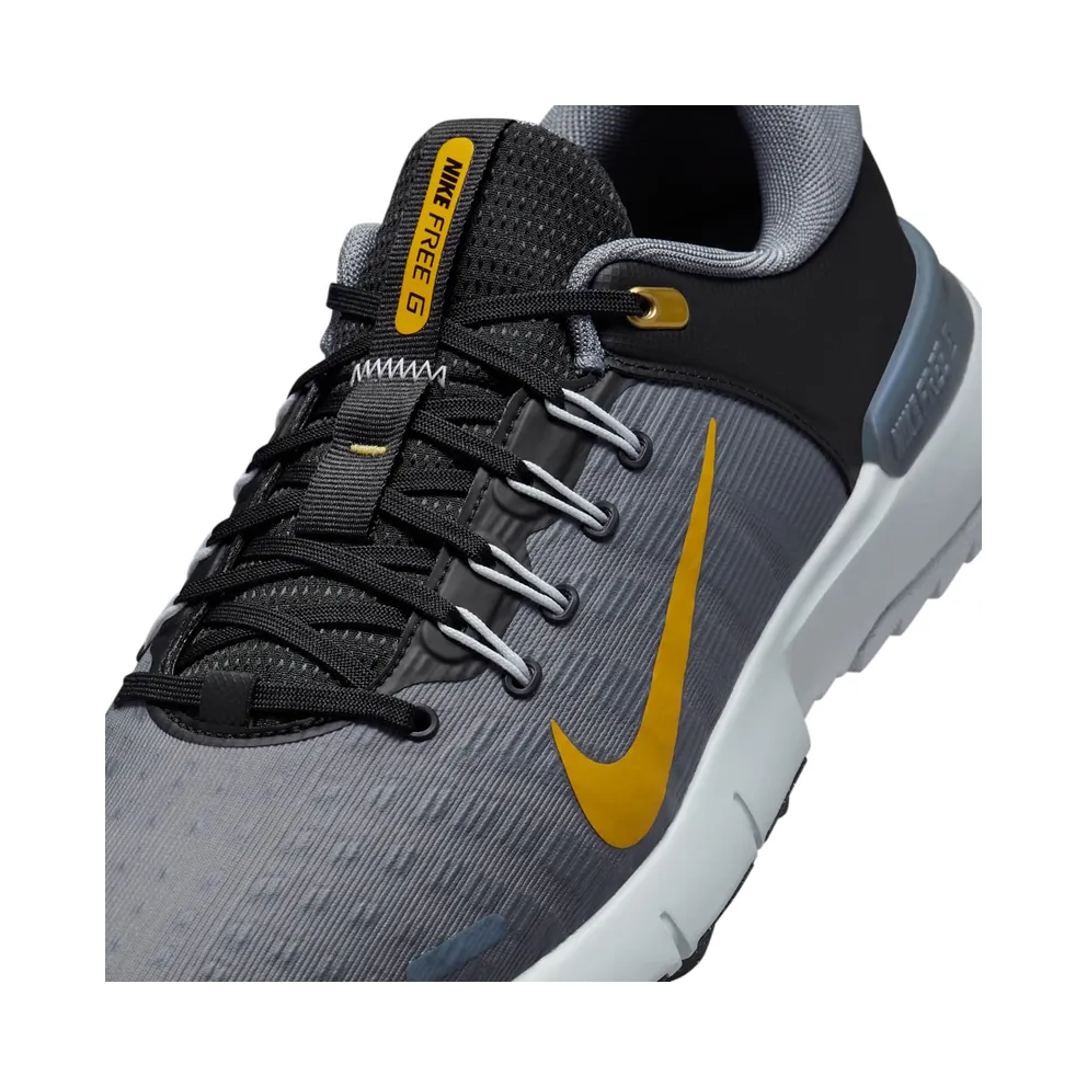 Nike Free Golf Next Nature “Black Cool Grey Pure Platinum Infinite Gold” (FN0332-003)