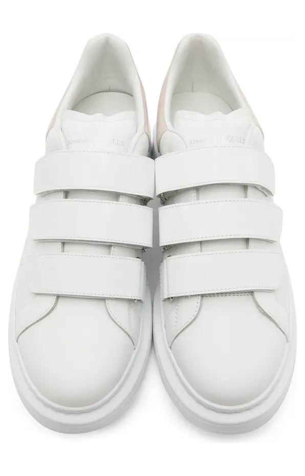 Alexander McQueen White & Black Oversized Velcro Sneakers (697105WHGP7) (5)
