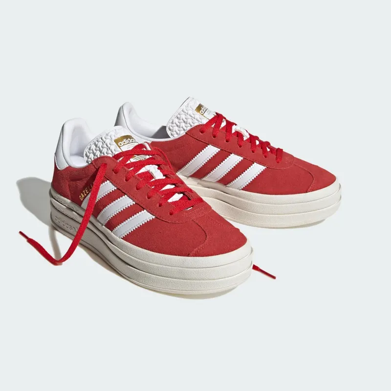 Adidas Gazelle Bold Red / Cloud White / Gold Metallic (ID6990)