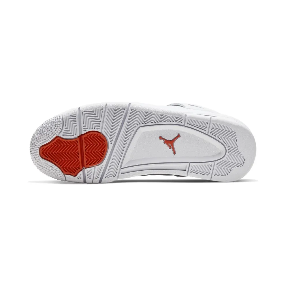 Jordan 4 Retro Metallic Orange White/Metallic Silver-Team Orange (CT8527-118)