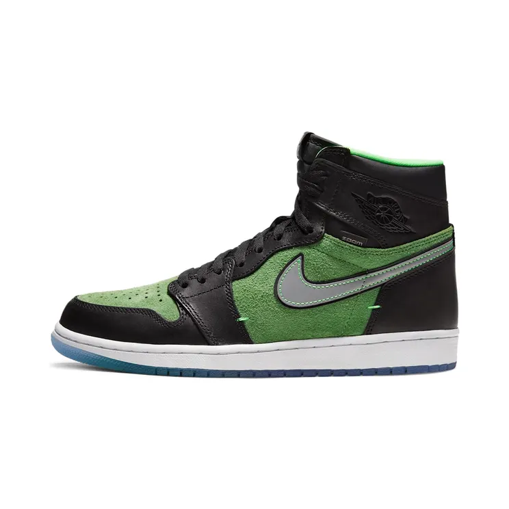 Air Jordan 1 HI Zoom Air “Black / Tomatillo / Rage Green” (CK6637-002)