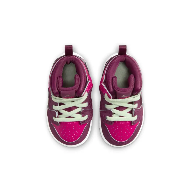 Jordan 1 Mid RM EasyOn Bordeaux White Volt Tint Active Pink (FQ1283-600)