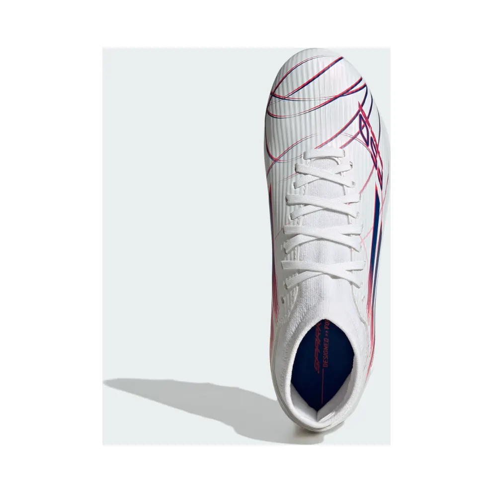 adidas F50 Sparkfusion League Mid Cut Firm Ground / Artificial Ground Football Boots Womens “Cloud White / Royal Blue / Lucid Red” (KJ1437)
