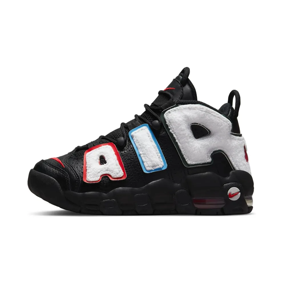 Nike Air More Uptempo “Black / White / Pro Green / University Red” (DQ7780-001)