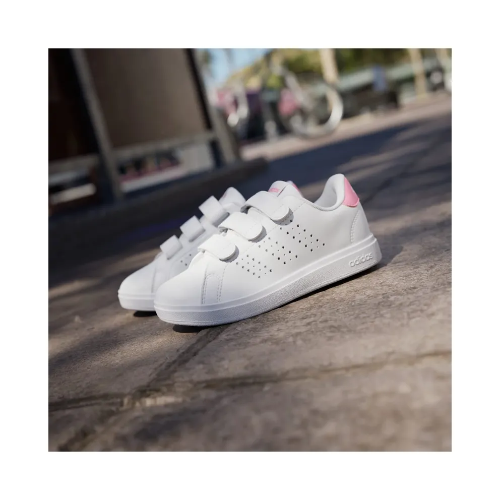 Adidas Advantage Base 2.0 Kids Cloud White / Bliss Pink / Core Black (ID1305)