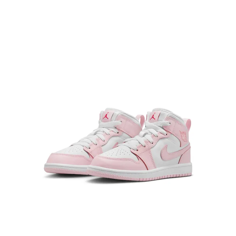 Jordan 1 Mid PS “Pink Foam Fire Red White” (DQ8424-608)