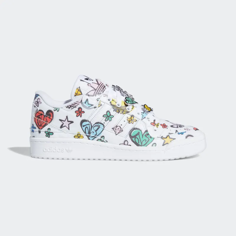 Adidas Jeremy Scott Forum 84 Low Mono Cloud White / Cloud White / Core Black (GX9668)