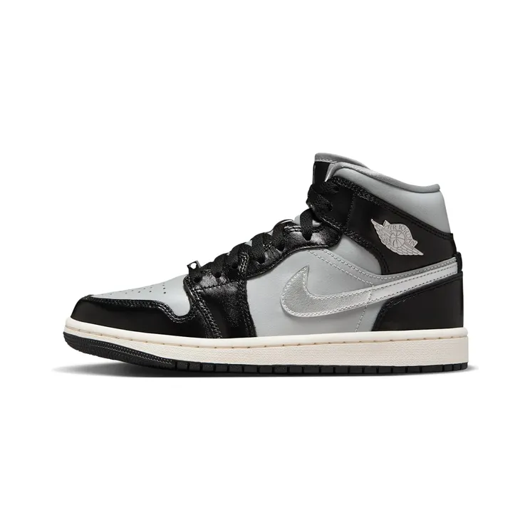 AIR Jordan 1 MID SE Black Chrome “Black / Light Smoke Grey / Sail / Metallic Silver” (FB9892-002)