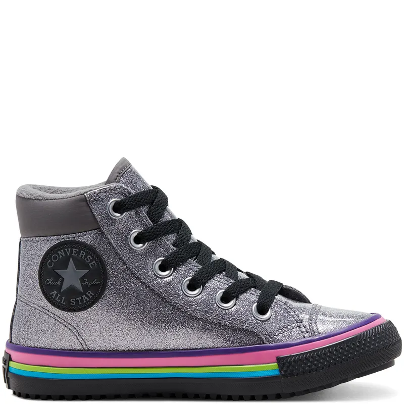 Converse Big Coated Glitter Multistripe Chuck Taylor All Star PC High Top Boot (668481C)