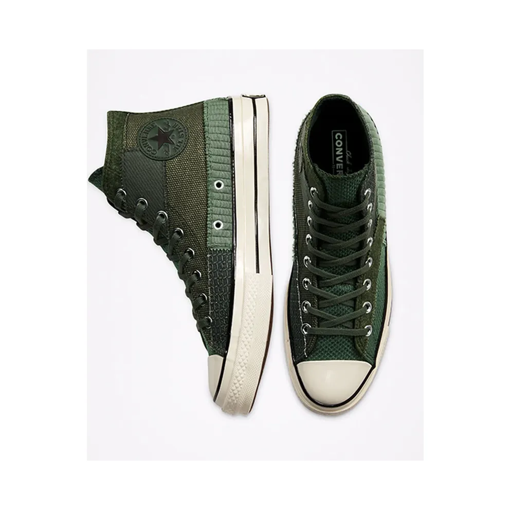 Converse Mono Patchwork Chuck 70 High Top Forest Egret Forest/Egret/Black (167138C)
