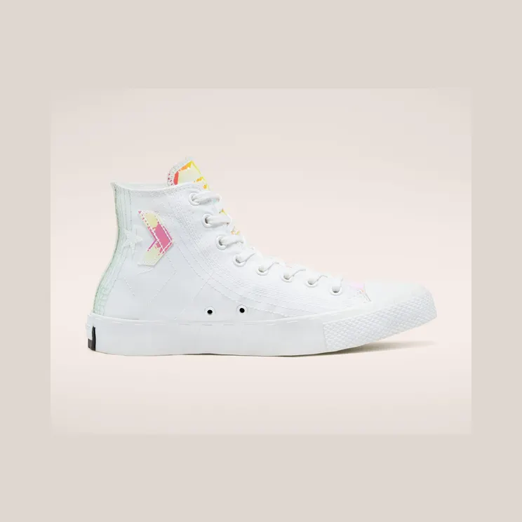 Converse Hi-Vis Iridescent UNT1TL3D High Top Wit/wit/iriserend (170605C)
