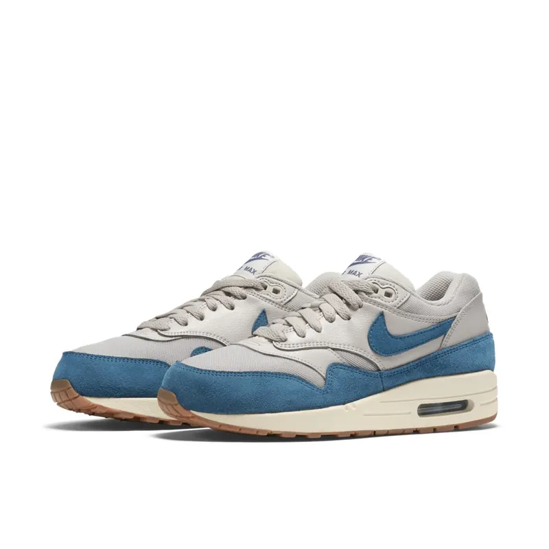 Nike Air Max 1 Essential Light Bone (W) Light Bone/Brigade Blue-Sail-Gum Medium Brown (599820-019)