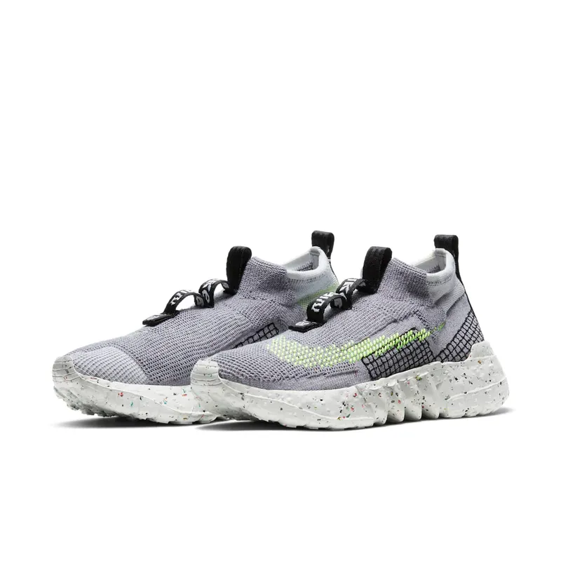 Nike Space Hippie 02 Grey Volt Wolf Grey/Black-Volt-Dark Smoke Grey (CQ3988-002)