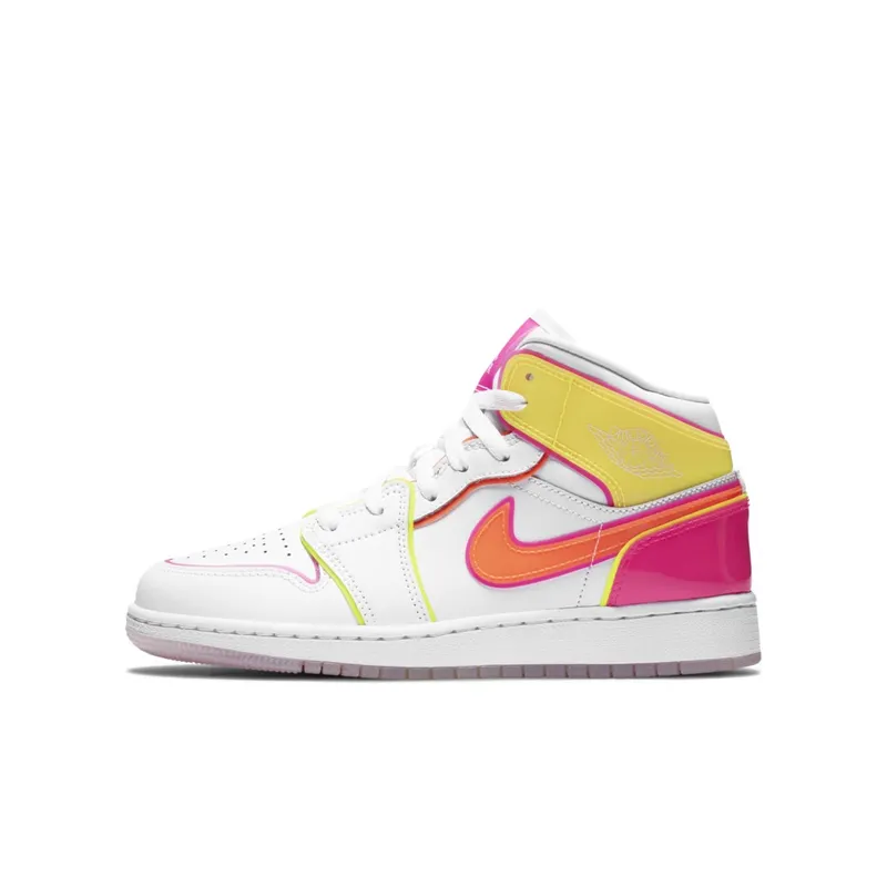 Air Jordan 1 Mid SE Edge Glow (GS) (2020) (CV4611-100)