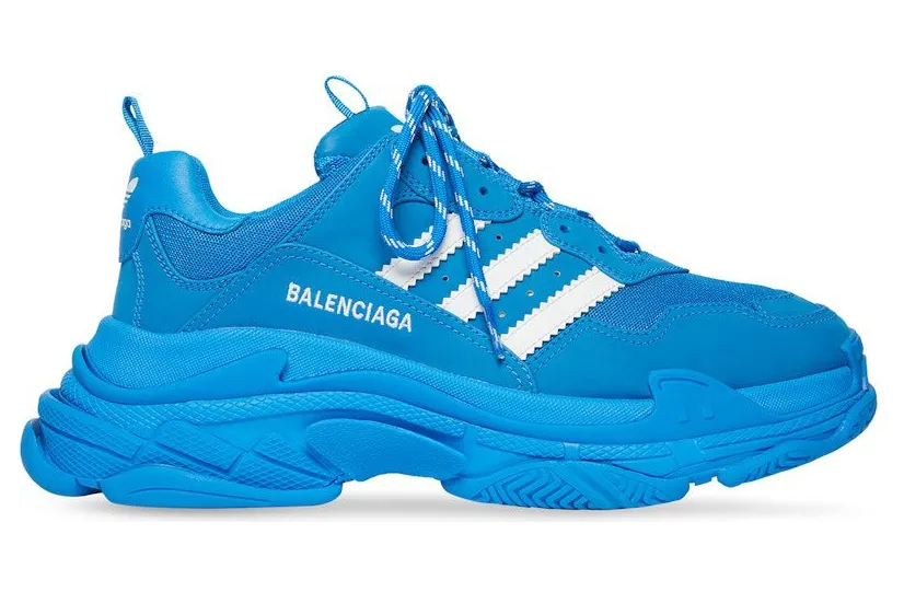 Balenciaga x adidas Triple S Blue White (712764W2ZB24090)