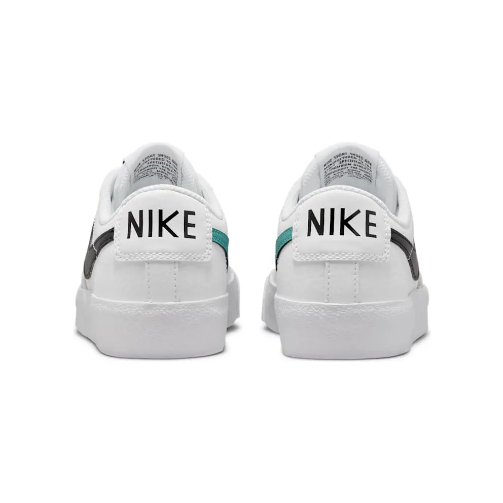 Nike Blazer 77 Low White Black Washed Teal (GS) (DA4074-108)