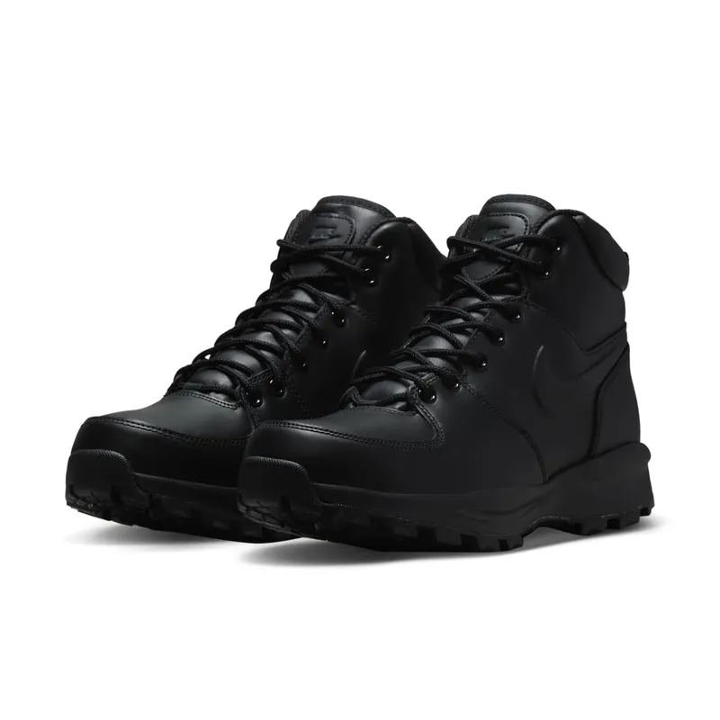 Nike Manoa Leather Black Black/Black-Black (454350-003)