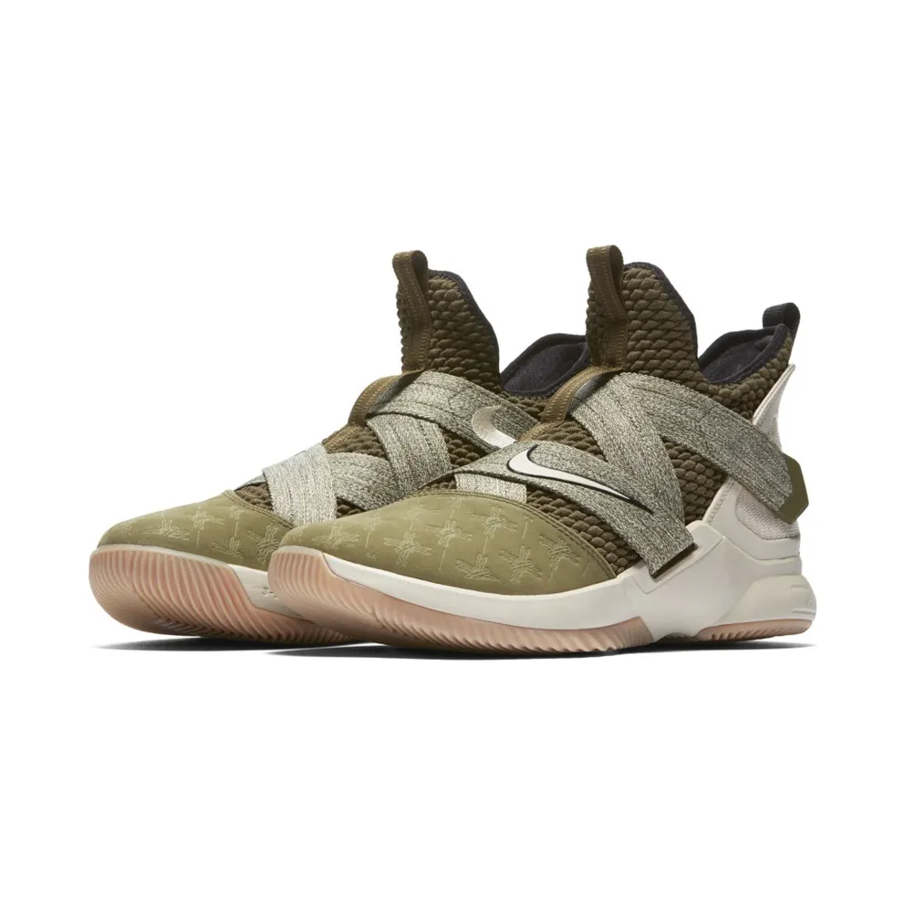Nike LeBron Soldier 12 Land and Sea Olive Canvas/String-Gum Light Brown (AO2609-300)