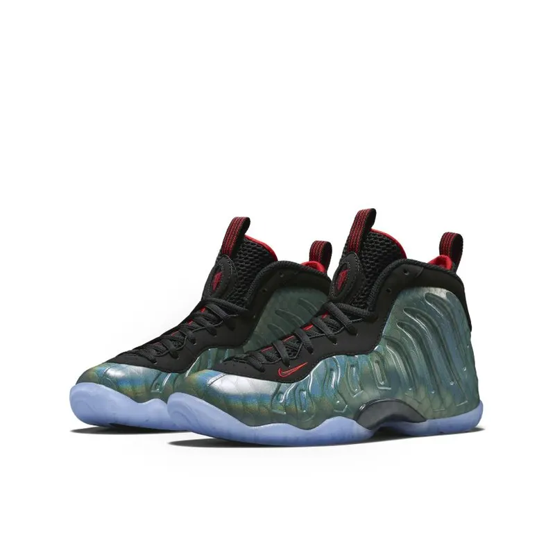 Nike Air Foamposite One Gone Fishing (GS) Dk Emerald/Black-Challenge Red (644791-300)