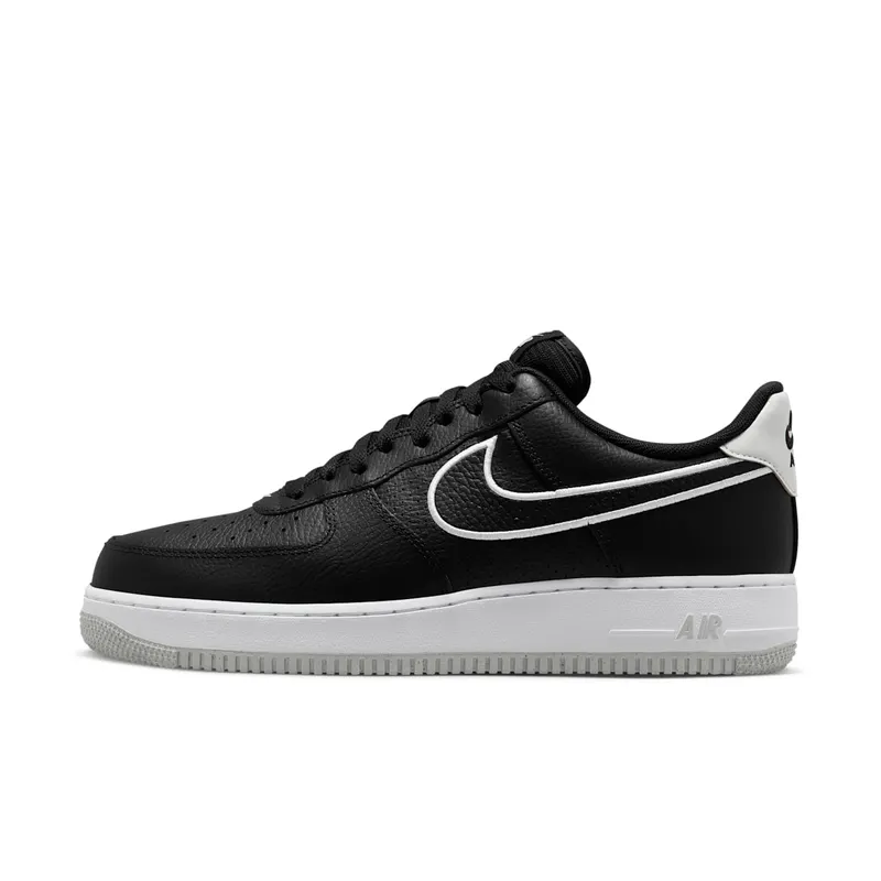 Nike Air Force 1 Low Embroidered Swoosh “Black / White / Photon Dust” (FJ4211-001)