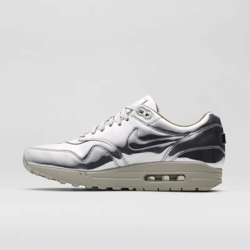 Nike Air Max 1 Liquid Silver Metallic Silver/Light Bone (635786-002)