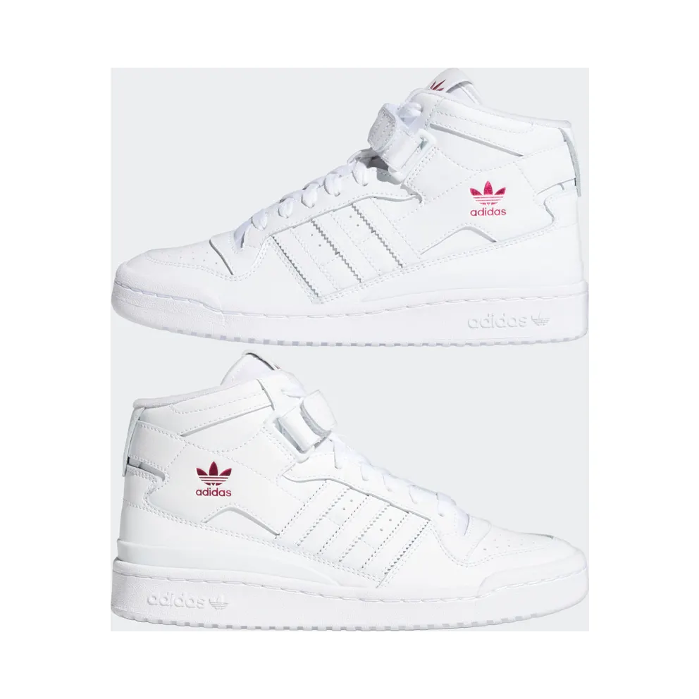 Adidas Forum Mid Cloud White / Cloud White / Shock Pink (G57984)