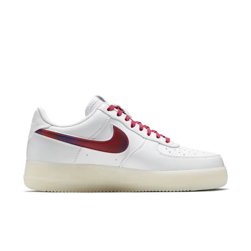 Nike Air Force 1 Low De Lo Mio White/White-Game Royal-University Red (BQ8448-100)