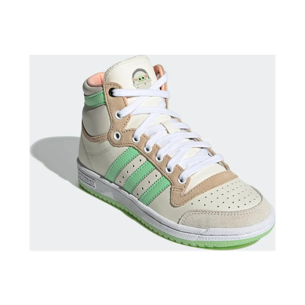 adidas Top Ten Hi Star Wars The Mandalorian The Child (GS) Cream White/Pale Nude/Clear Mint (GZ2746)