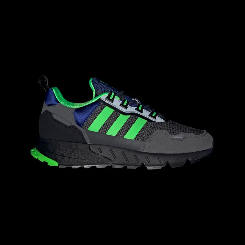 Adidas ZX 1K Boost Grey Six / Screaming Green / Core Black (H00430)